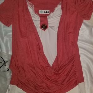 New Large Rosegal Double Layer T-Shirt